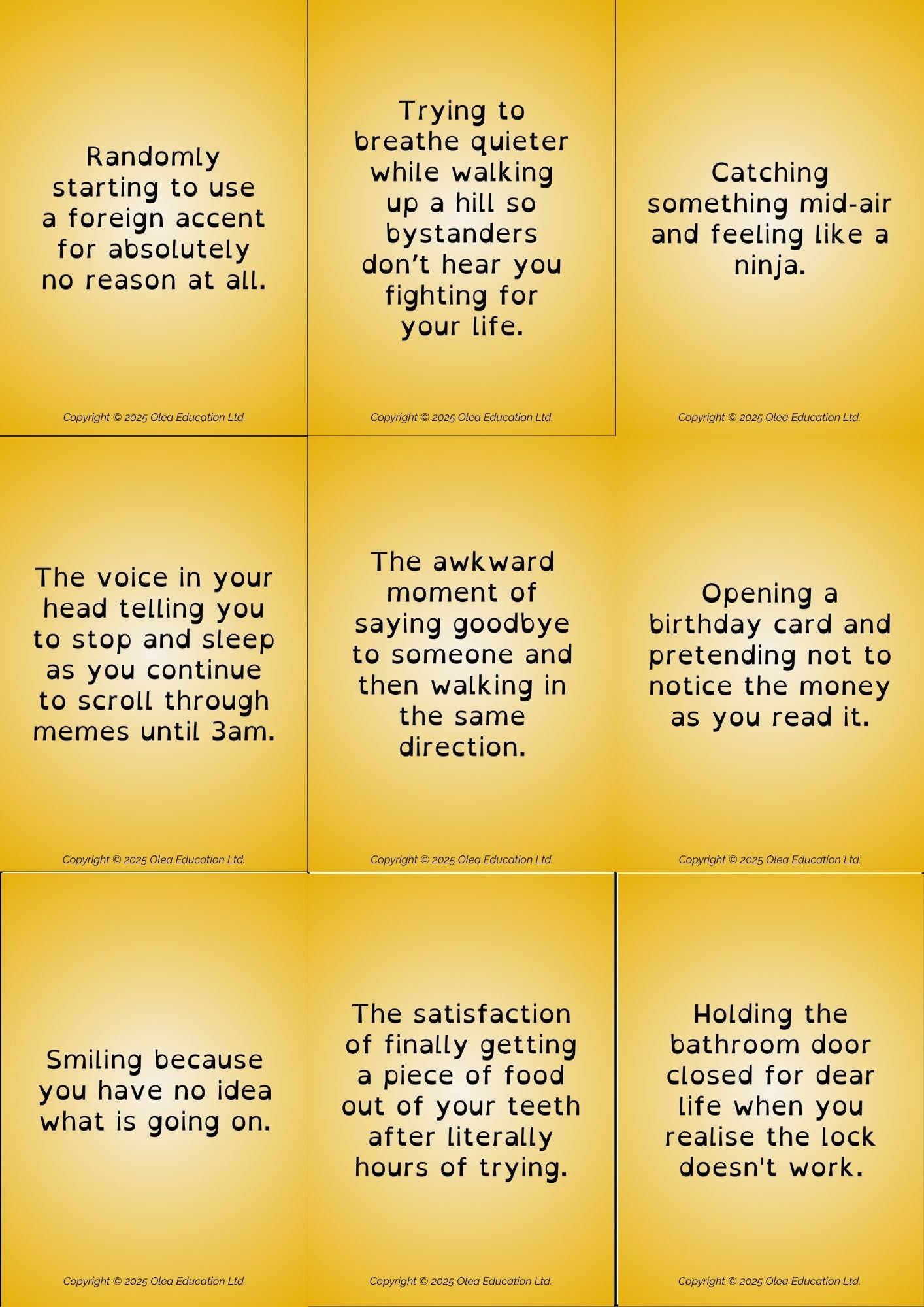 Printable Private Joke ® - Language Teacher Game Pack