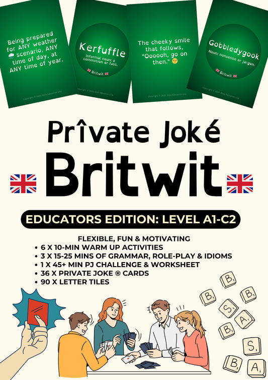 Private Joke ® Britwit – Educators Edition, English Word Game