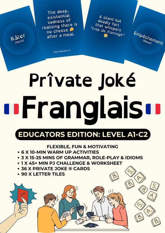 Private Joke ® Franglais – Educators Edition, French Word Game