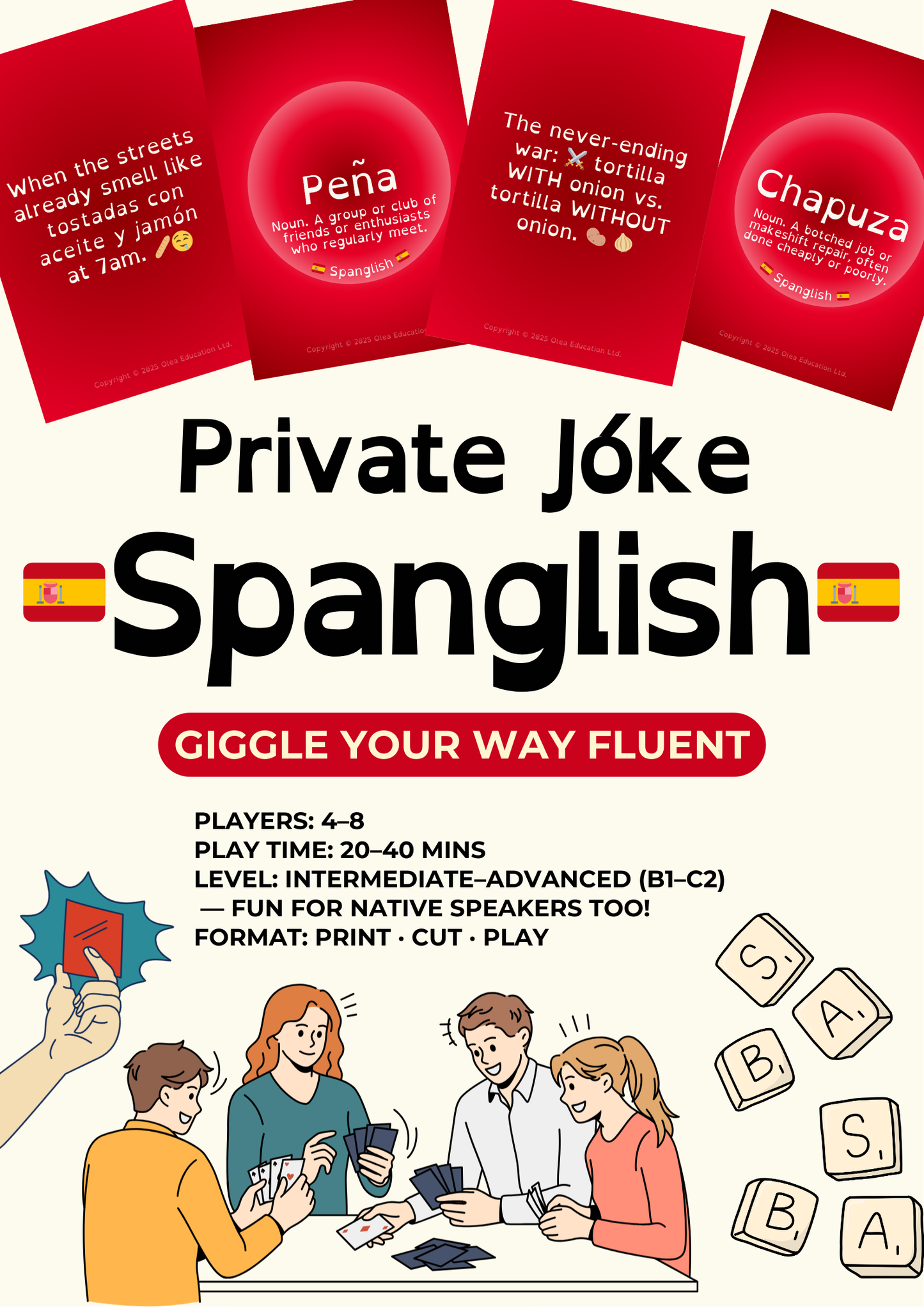 Private Joke ® Spanglish: Spanish Word Game